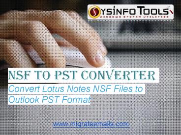 NSF to PST Converter