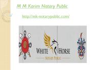 Public Notary Services