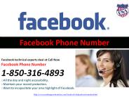 Why is Facebook Phone Number 1-850-316-4893 required? (1)