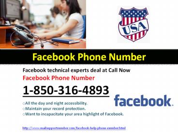 Who is Facebook Phone Number 1-850-316-4893 group?