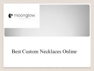 Best Custom Necklaces Online