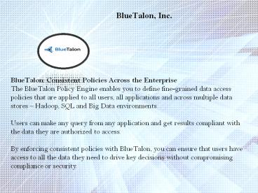 George Billman Joins BlueTalon as SVP of Sales and Business Development