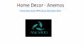 Home decor items and interior decoration ideas - Anemos.in PowerPoint PPT Presentation