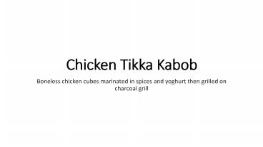 Chicken Tikka Kabob (1)