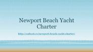 Newport Beach Yacht Rentals