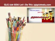 GLG 220 EDU Let's Do This /glg220edu.com