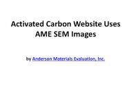 Activated Carbon Website Uses AME SEM Images