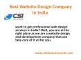 Best Website Design Company In India PowerPoint PPT Presentation