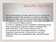 security operation center Security big data