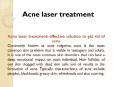Acne laser treatment PowerPoint PPT Presentation