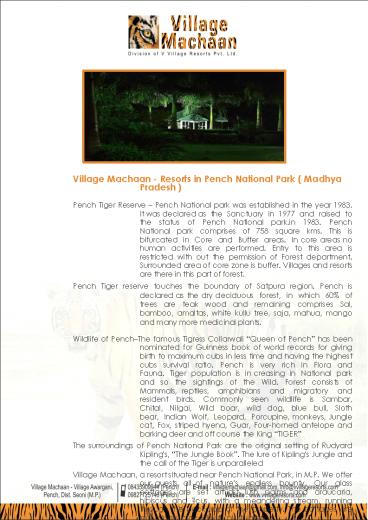 Best Resort in Pench National Park