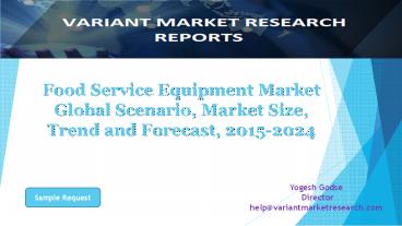 Global Food Service Equipment Market