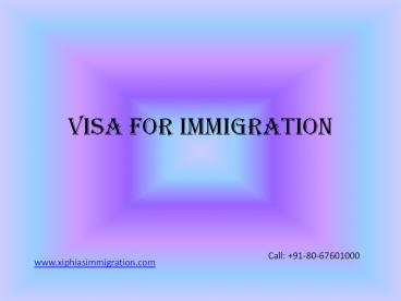 Immigration services for USA