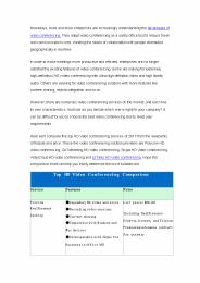 Top HD Video Conferencing Comparison 2017