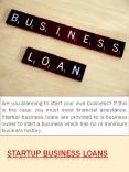 startup business loans PowerPoint PPT Presentation