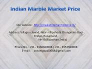 Indian Marble Market Price