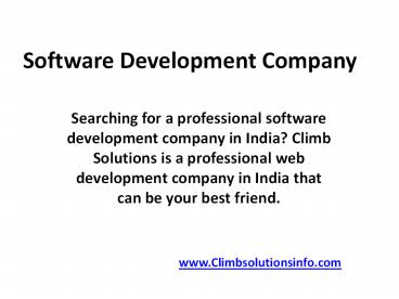 Software Development Company