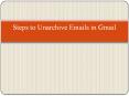Steps to Unarchive Emails in Gmail PowerPoint PPT Presentation