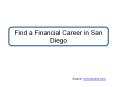 Find a Financial Career in San Diego PowerPoint PPT Presentation