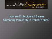 Embroidered Saree