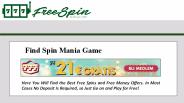Free Spin Mania Game