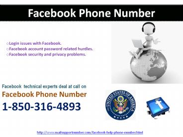 What is Facebook Phone Number @1-850-316-4893?