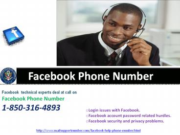 Contact us Facebook Phone Number 1-850-316-4893
