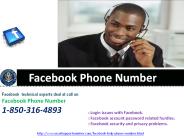 Contact us Facebook Phone Number 1-850-316-4893
