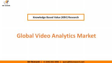 Global Video Analytics Market Growth