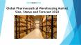 Global Pharmaceutical Warehousing Market Size, Status and Forecast 2022 PowerPoint PPT Presentation