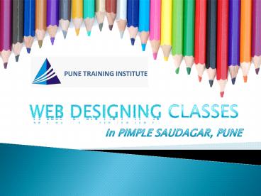 Best Web Designing Classes - Institutes in Pimple Saudagar | Pune Training Institute