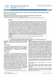 Physicochemical and Spectroscopic Characterization of Biofield Energy Treated p-Anisidine
