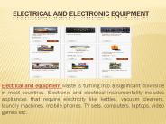 Electrical and Electronic Equipment