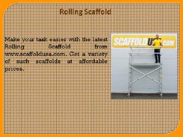 Aluminum Scaffold