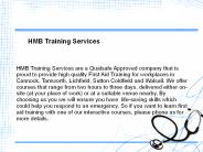 HMB Training Services