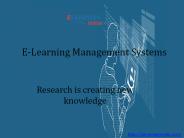 e-Learning Management Systems
