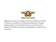 Pilot Training Institute in Chennai | Remo International