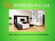 Site analysis and selection in Faridabad