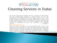 Dubai Cleaning Services
