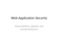 WEB SECURITYPPT PowerPoint PPT Presentation