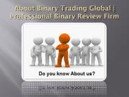 About Binary Trading Global
