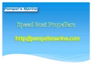 Speed Boat Propellers