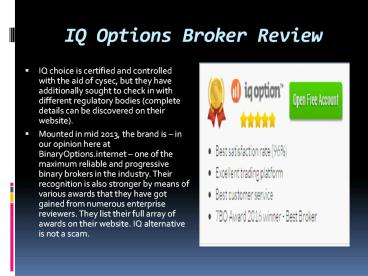IQ Option Broker Review | Binary Trading Global
