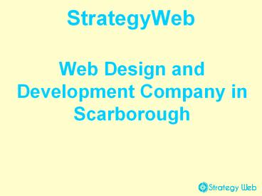Scarborough Web Design & Development Company