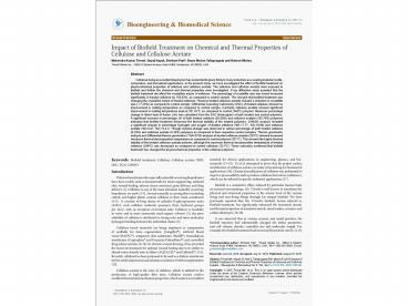 PPT – Impact of Biofield Treatment on Chemical and Thermal Properties ...