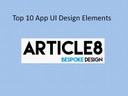 Top 10 App UI Design Elements