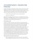 Car Accident Lawyers – Guarantee Your Protection PowerPoint PPT Presentation