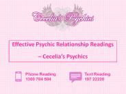 Effective Psychic Relationship Readings - Cecelia’s Psychics