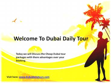 Dubai travel Packages