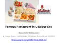 Famous Restaurant in Udaipur List PowerPoint PPT Presentation